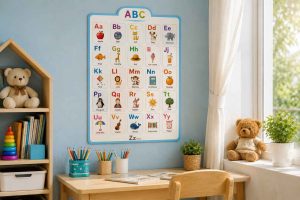 Bảng chữ cái cho bé 3 tuổi treo tường
