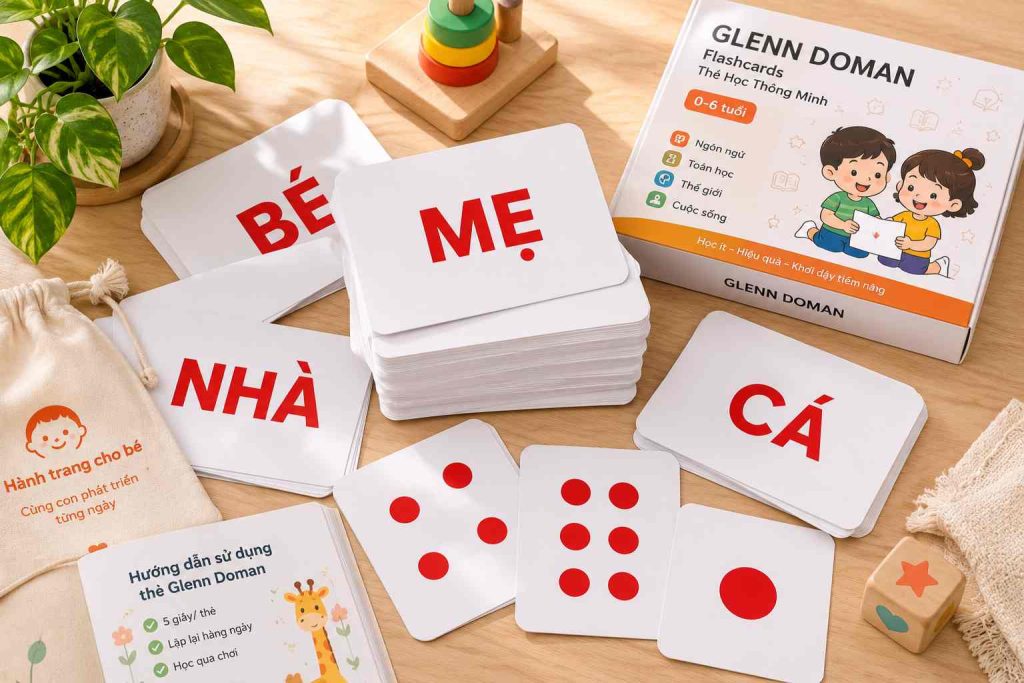 Bộ học liệu Glenn Doman hỗ trợ giáo dục sớm