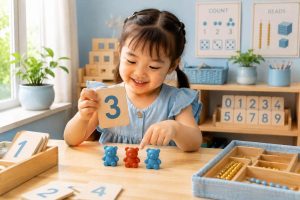 Thẻ số Montessori