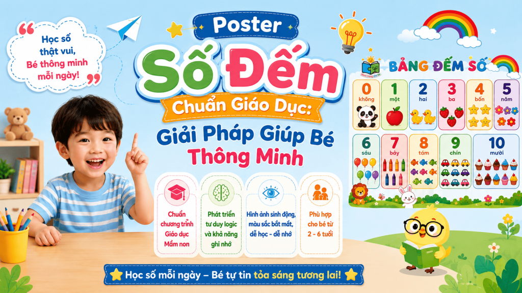 Poster Số Đếm Cho Bé Mầm Non: Bí Quyết Chọn Mua Và Học Tốt Nhất