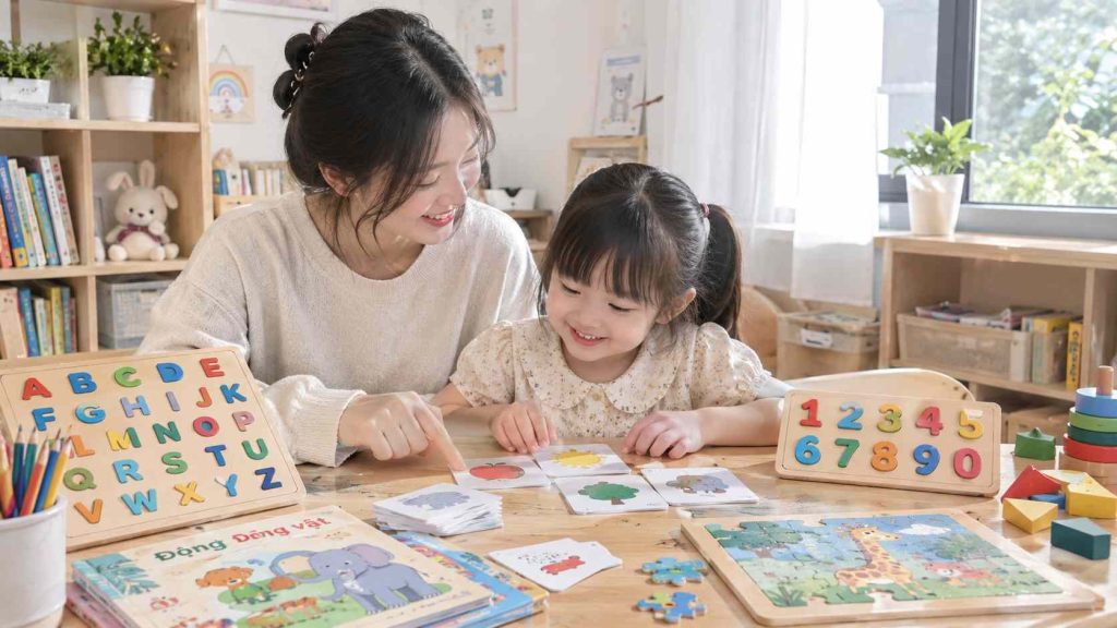 học liệu mầm non cho bé
